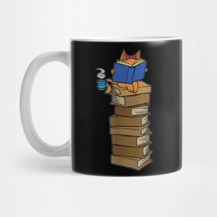 Books And Cats   Gift For Book Lovers & Cat Owners Mug